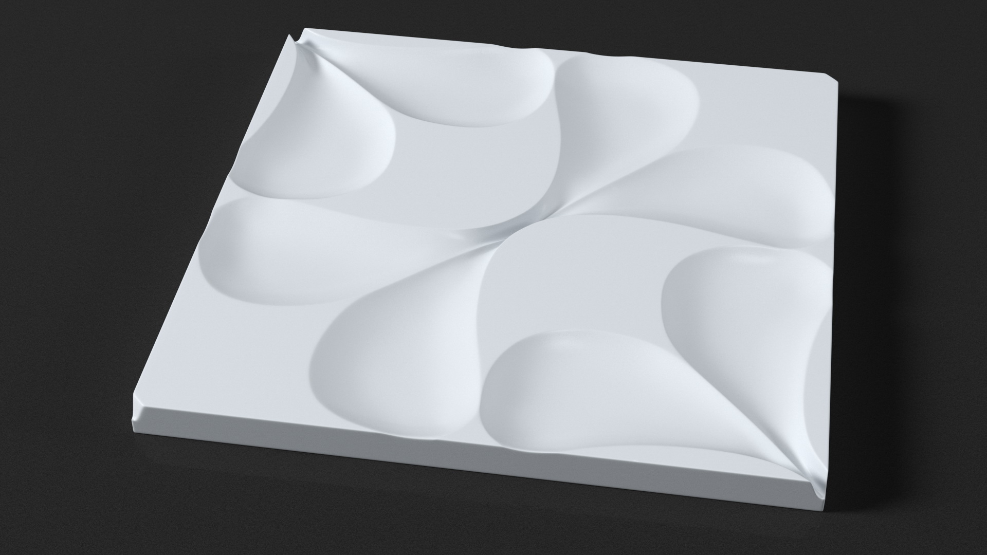 3D Wall Panel Drops Ceramic 3D
