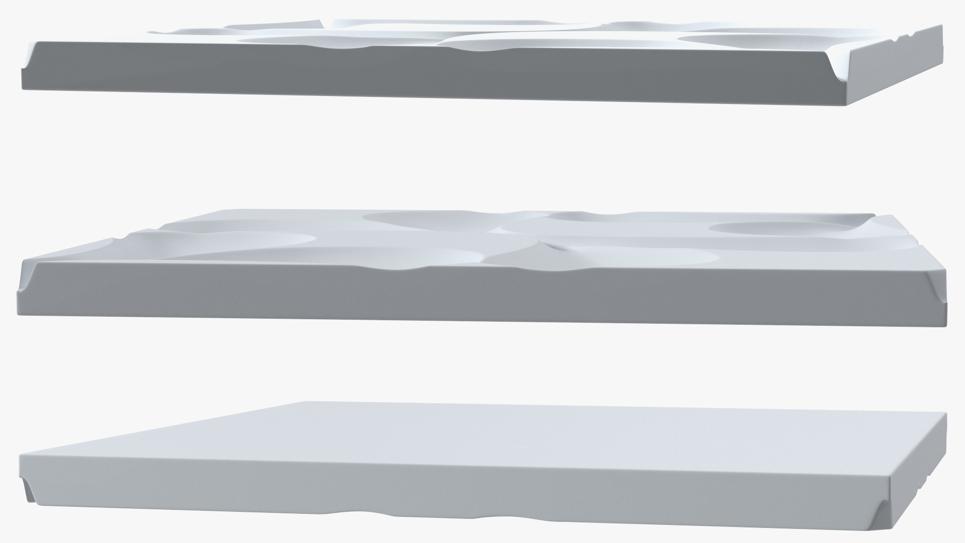 3D Wall Panel Drops Ceramic 3D