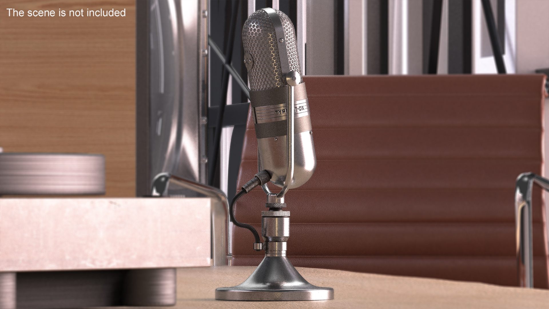 3D model Vintage Capsule Microphone RCA 77-D