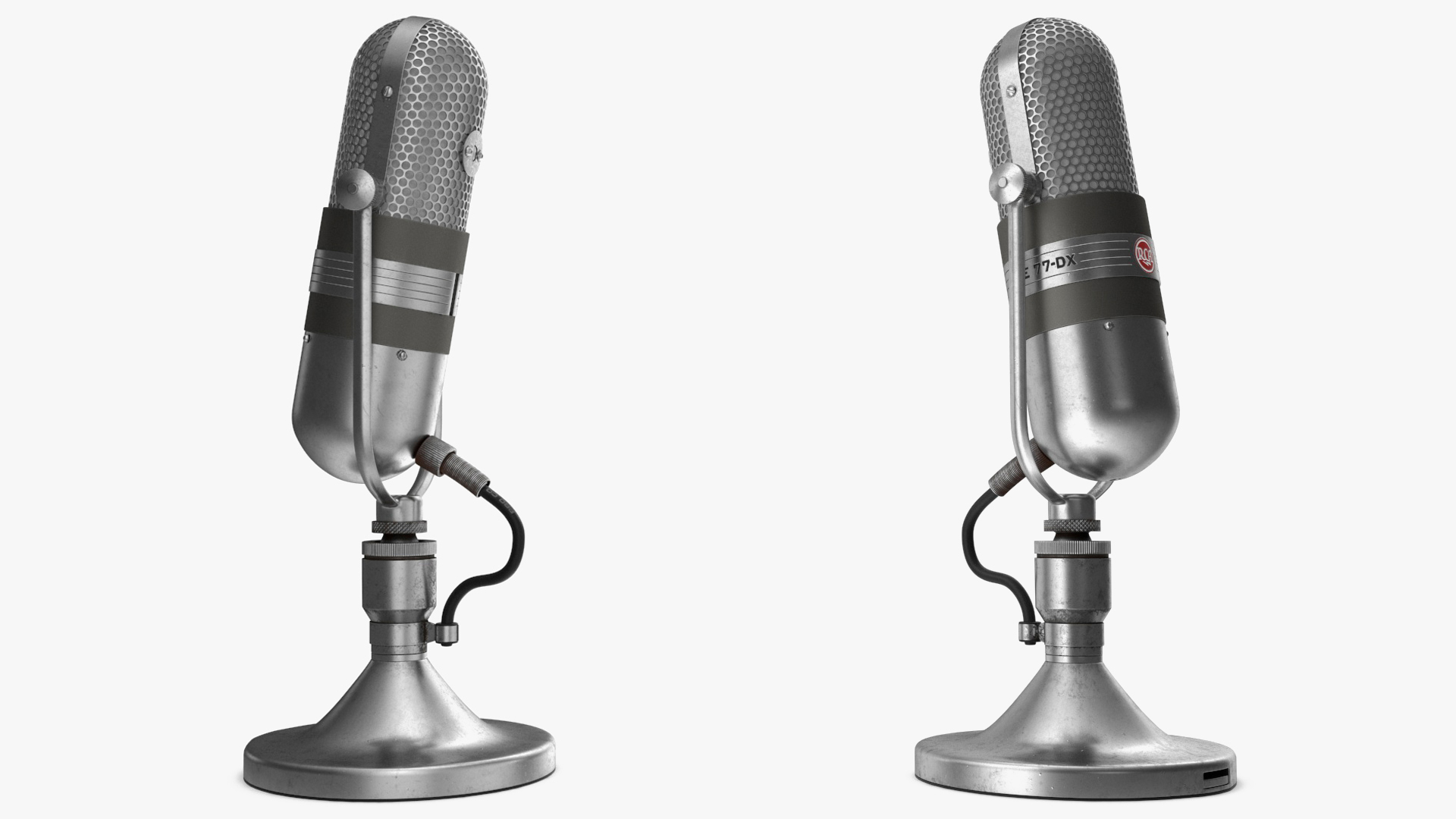 3D model Vintage Capsule Microphone RCA 77-D