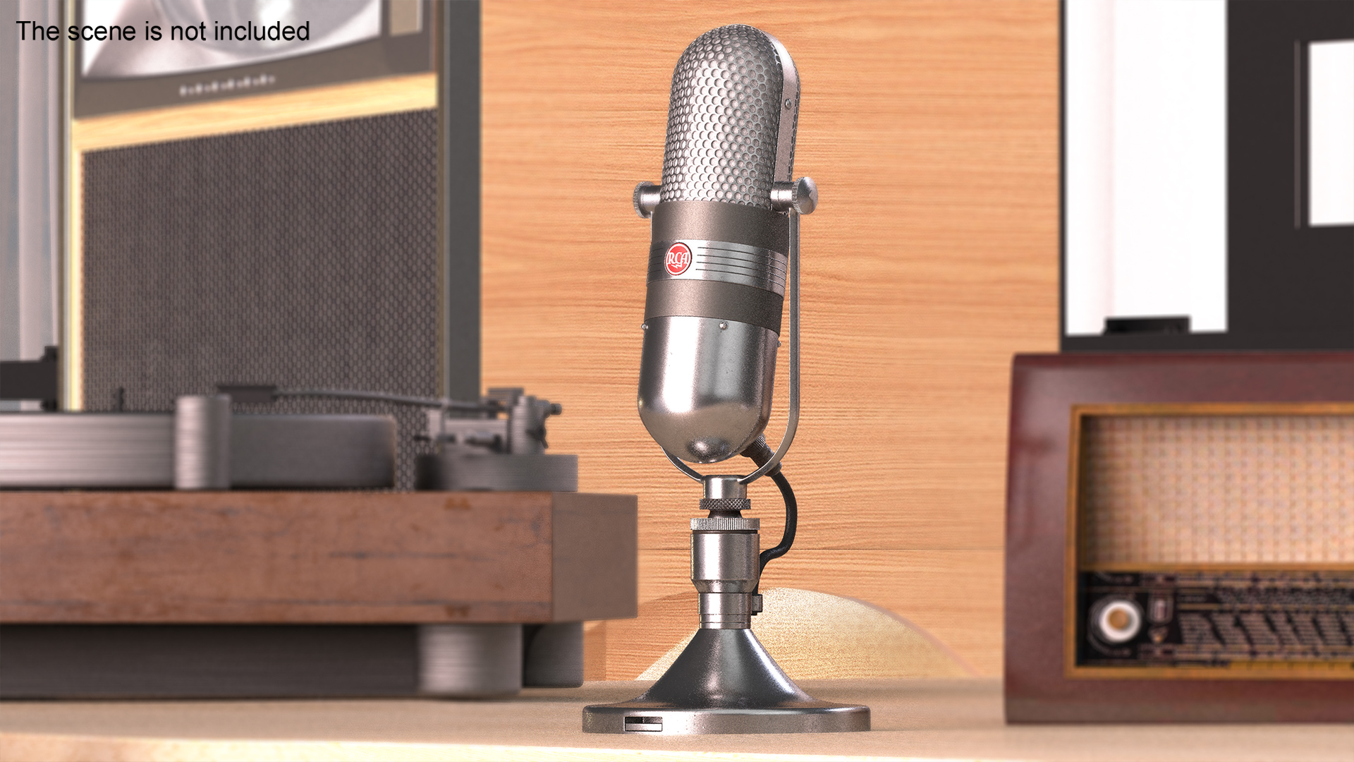 3D model Vintage Capsule Microphone RCA 77-D