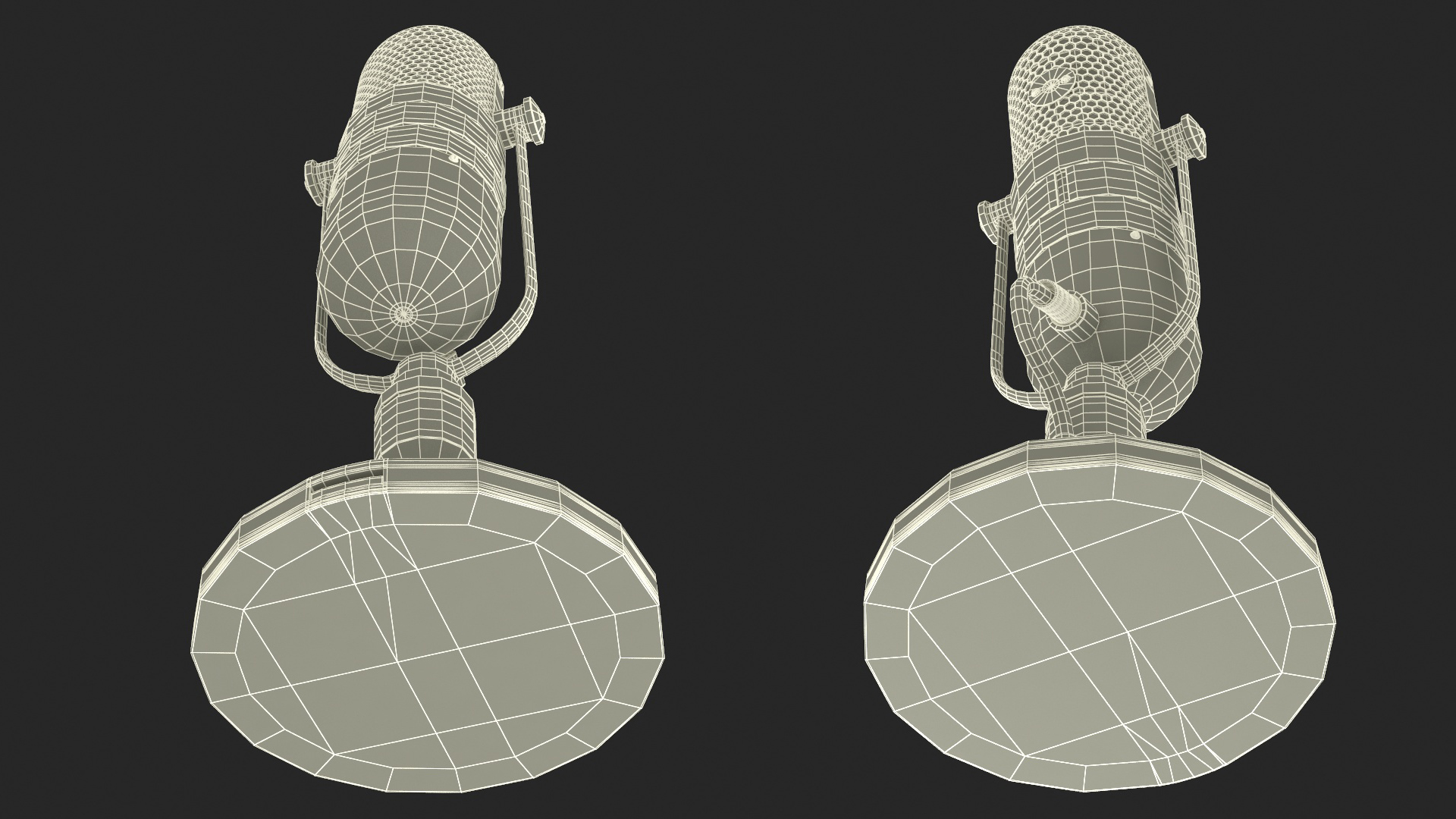 3D model Vintage Capsule Microphone RCA 77-D