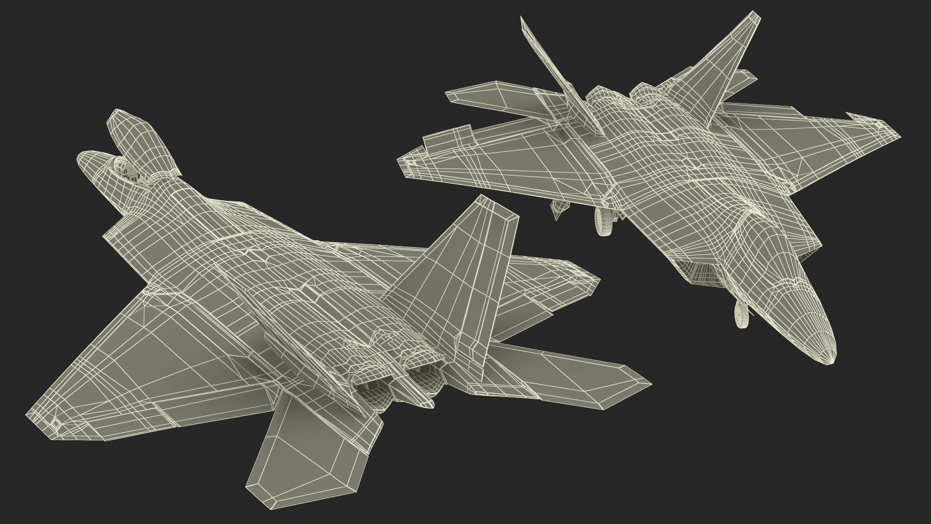 Advanced Tactical Fighter F-22 Raptor 3D