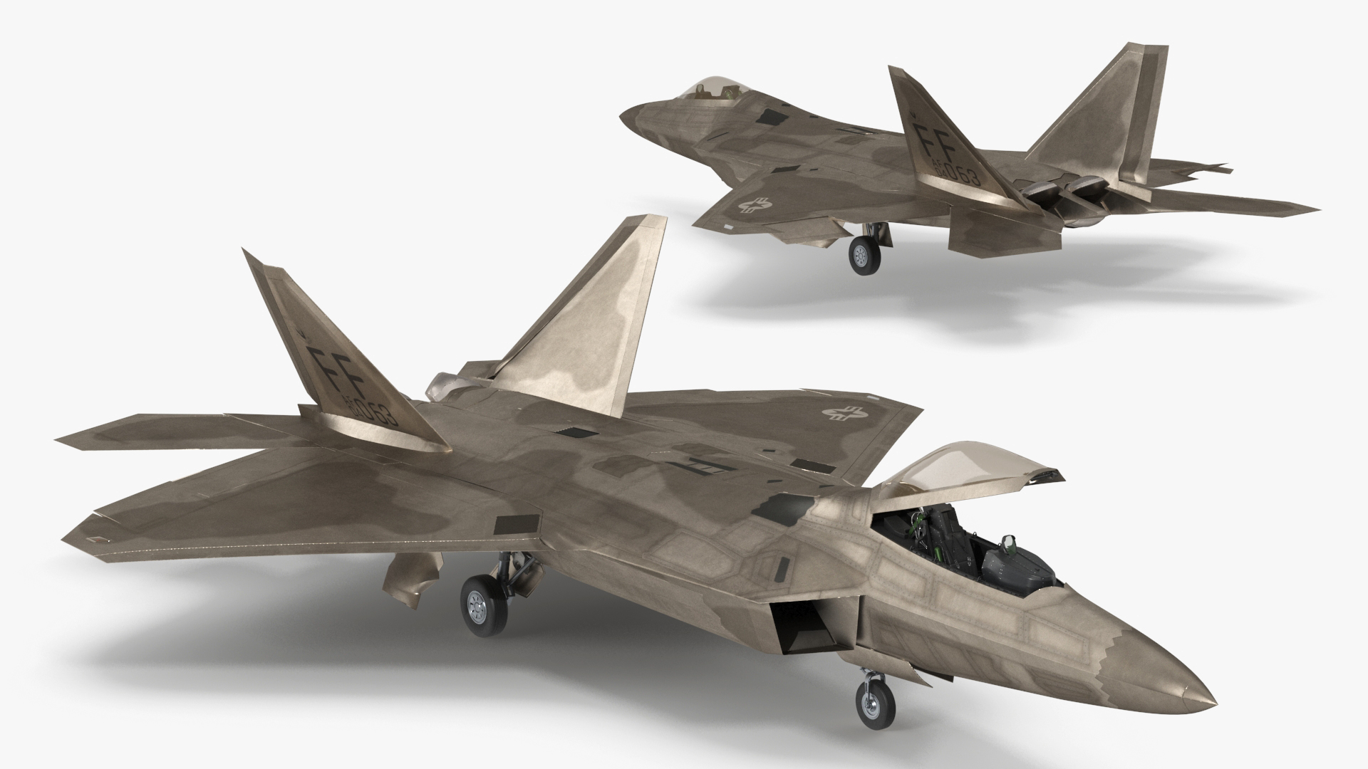 Advanced Tactical Fighter F-22 Raptor 3D