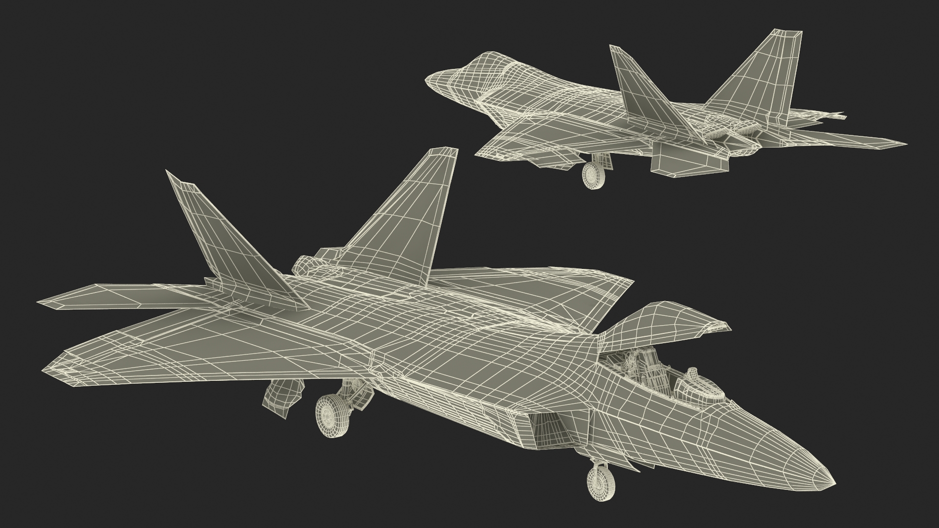Advanced Tactical Fighter F-22 Raptor 3D