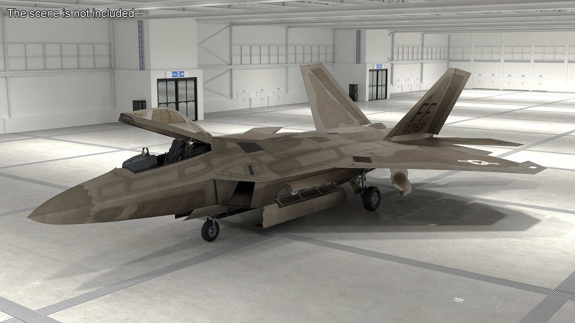 Advanced Tactical Fighter F-22 Raptor 3D