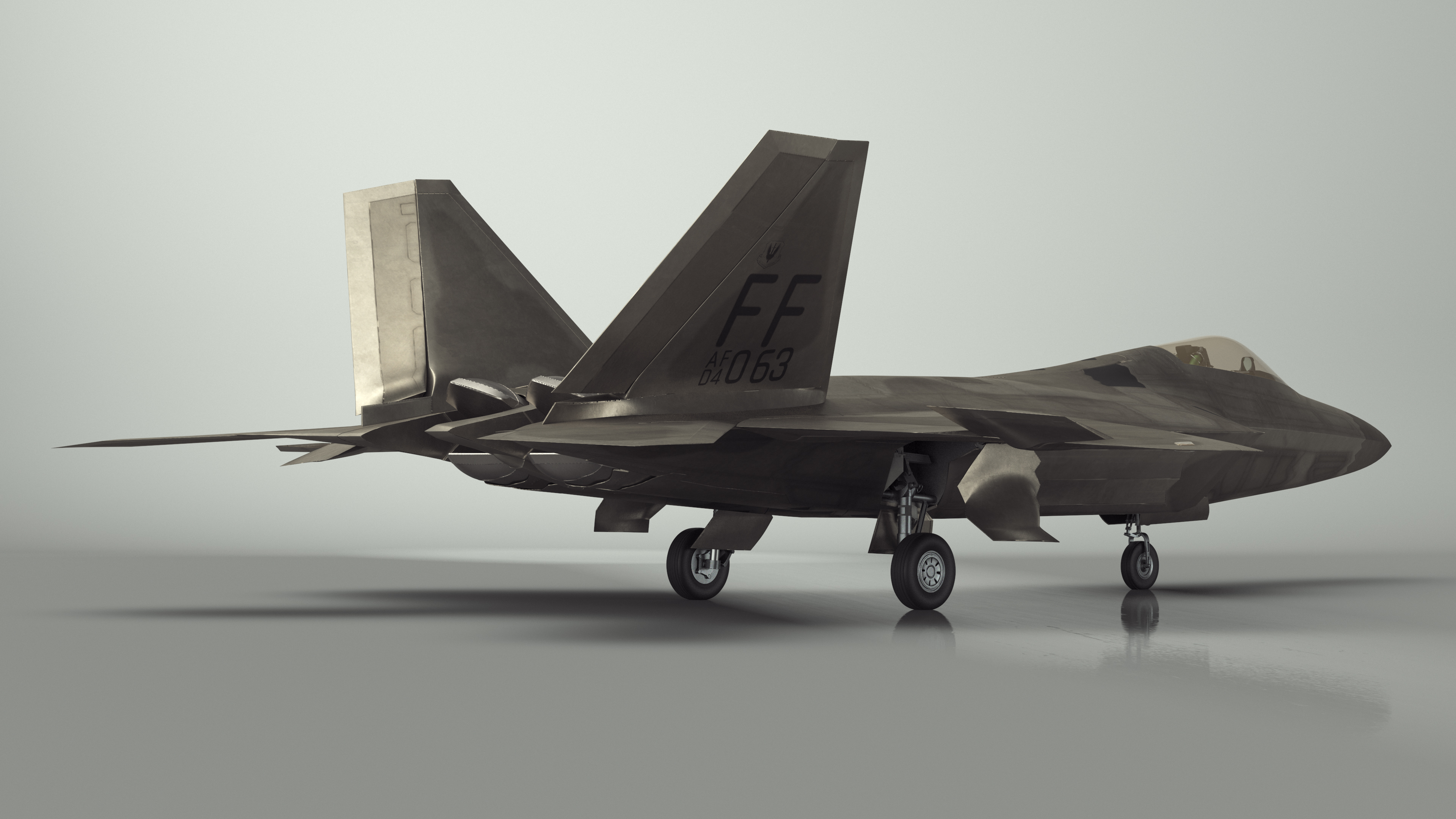 Advanced Tactical Fighter F-22 Raptor 3D