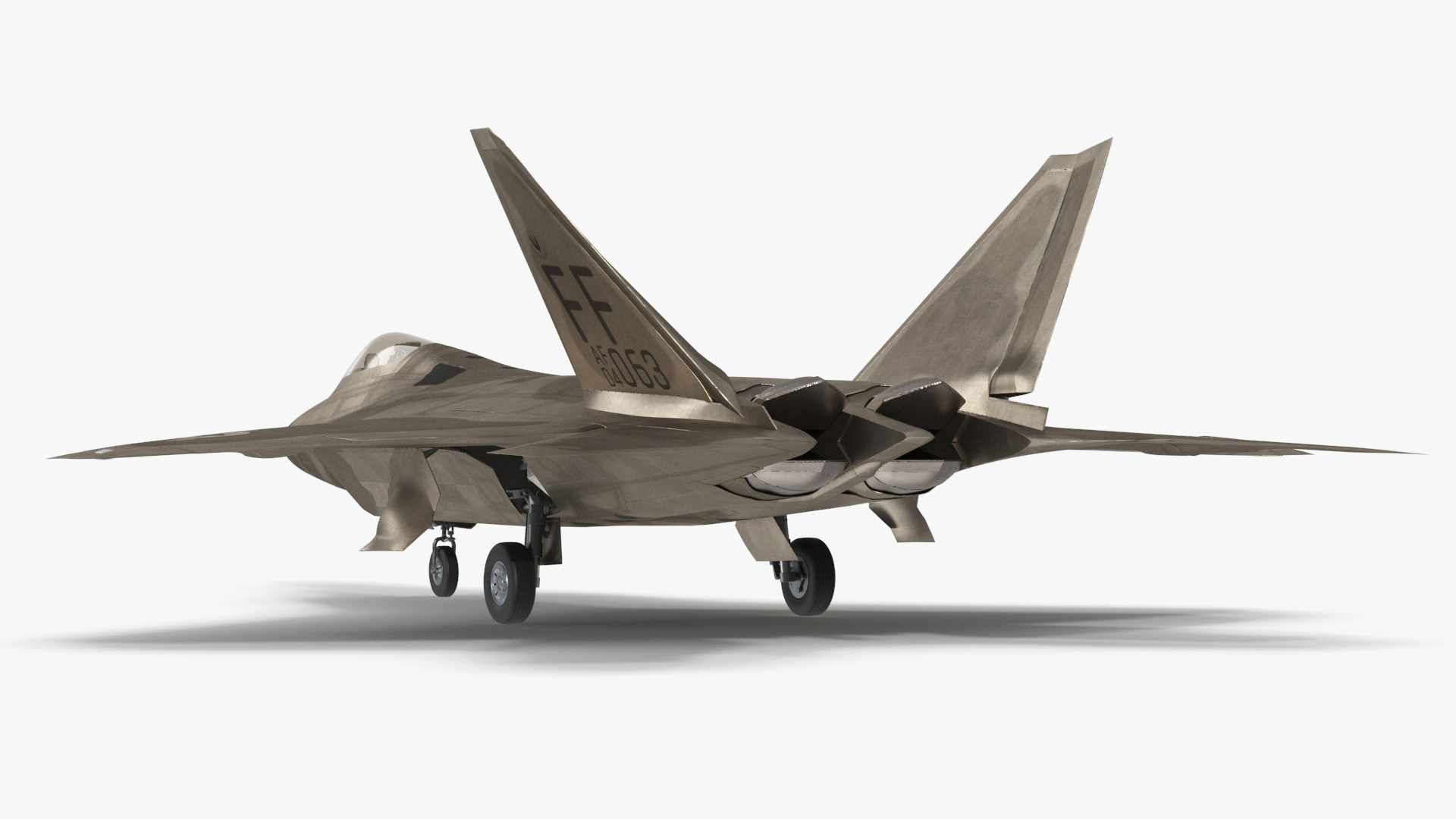 Advanced Tactical Fighter F-22 Raptor 3D