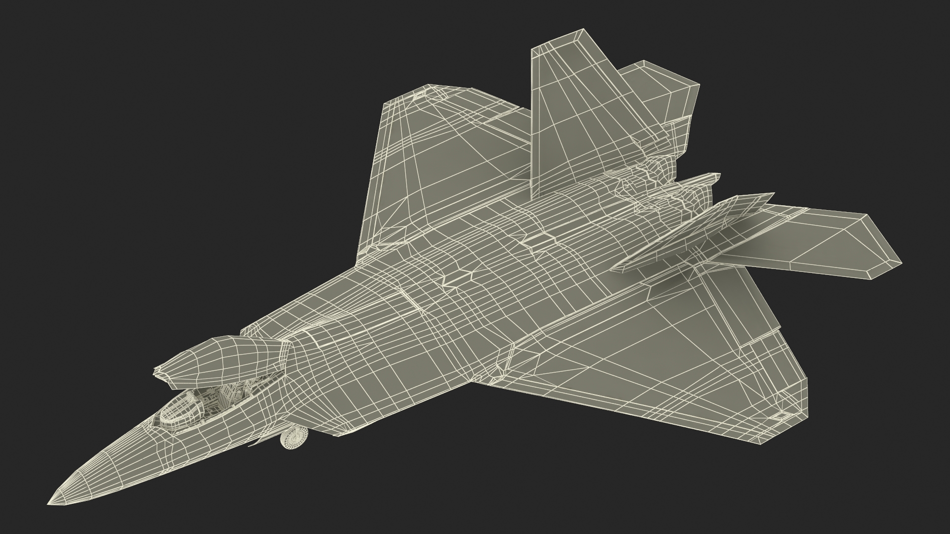 Advanced Tactical Fighter F-22 Raptor 3D