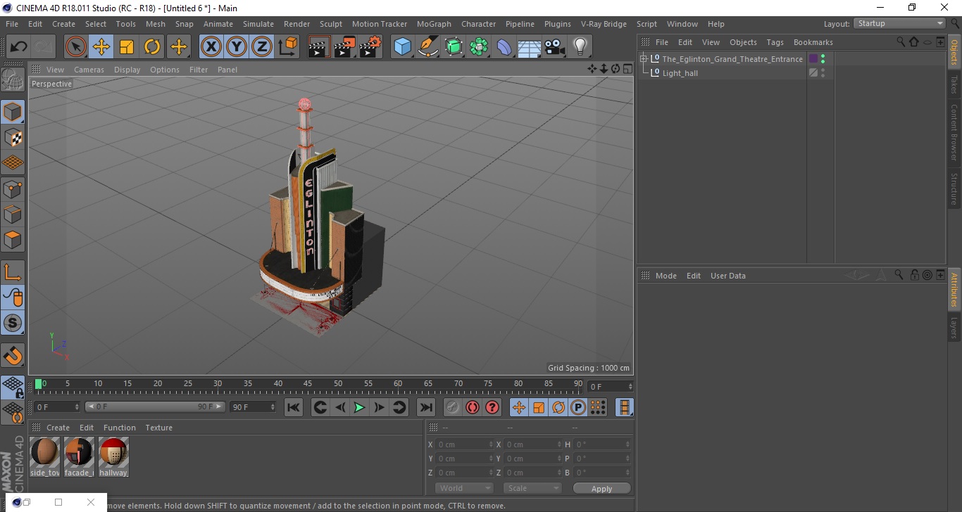 3D model The Eglinton Grand Theatre Entrance