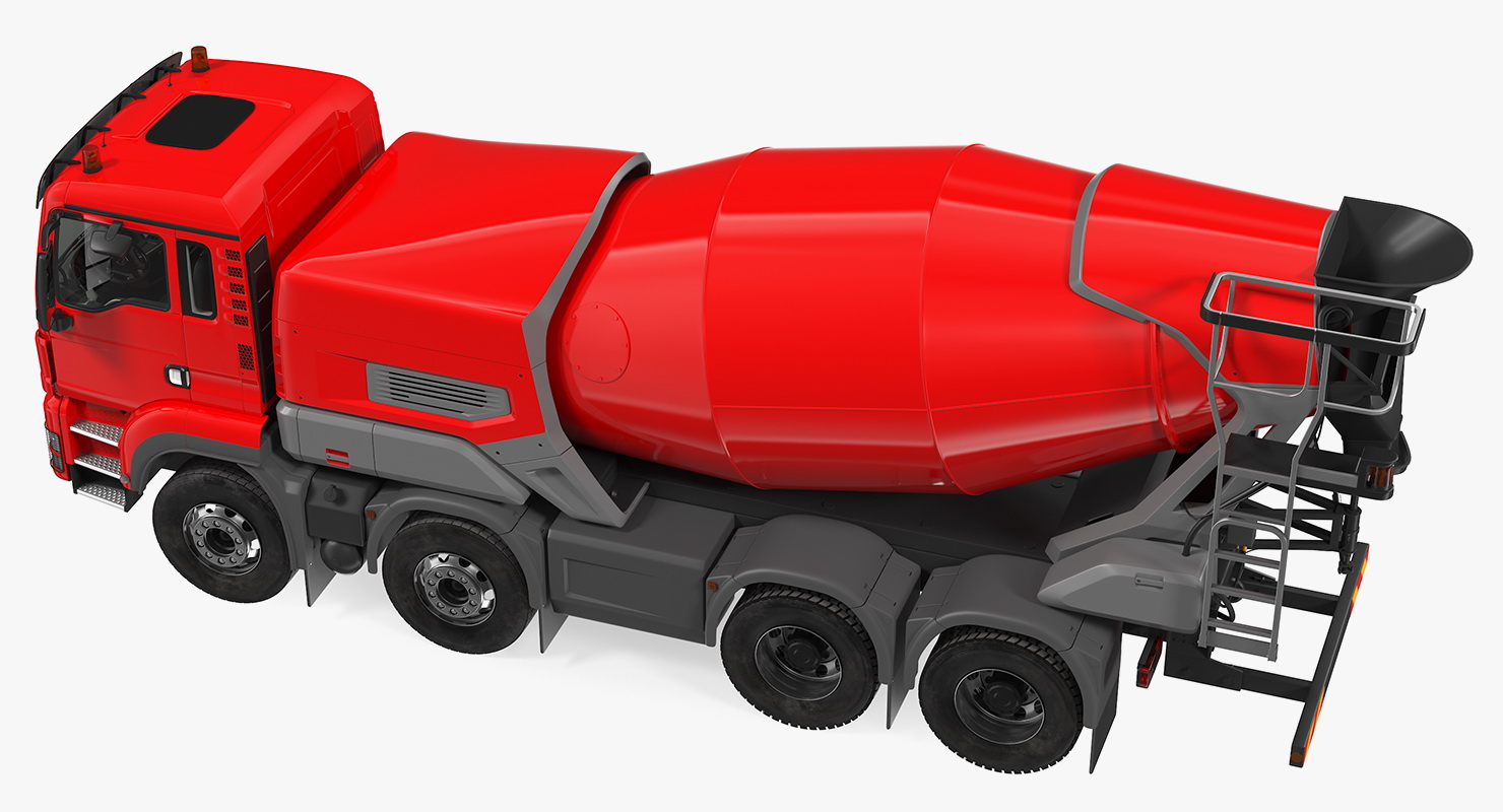 3D model Electric Hybrid Mixer Truck Generic