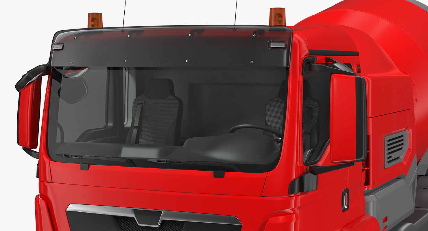 3D model Electric Hybrid Mixer Truck Generic