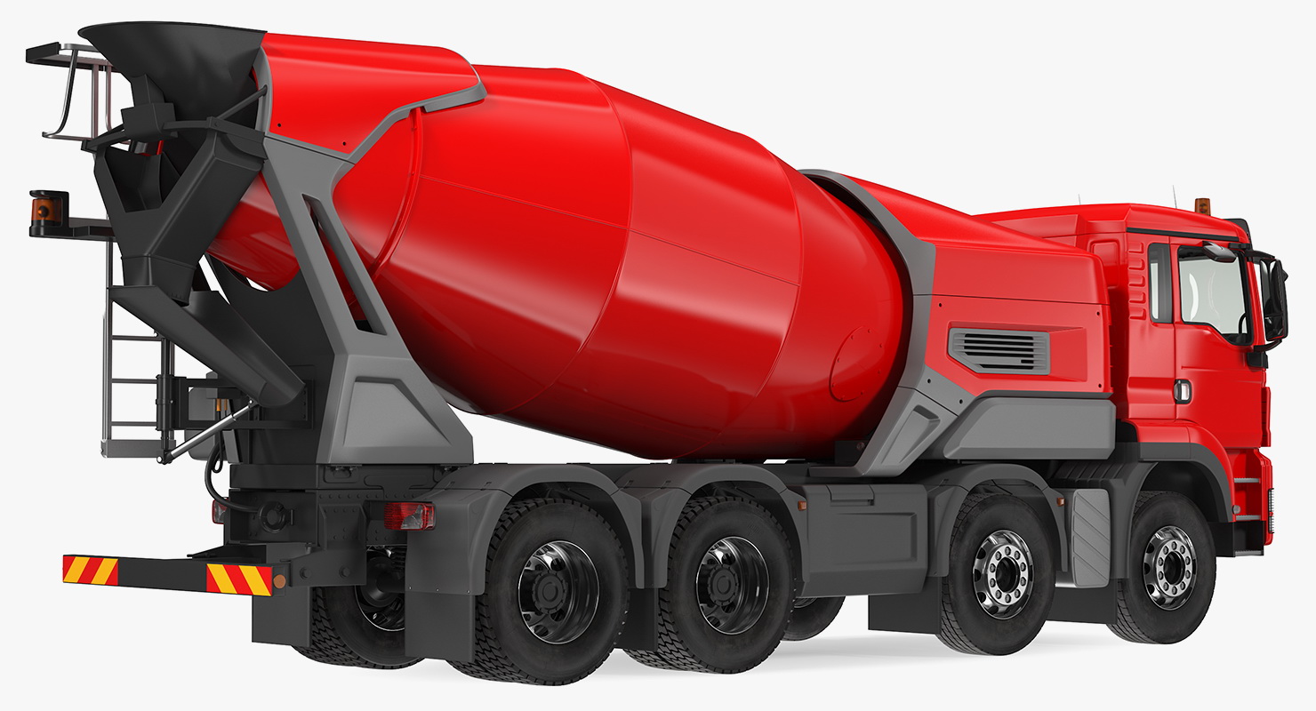 3D model Electric Hybrid Mixer Truck Generic