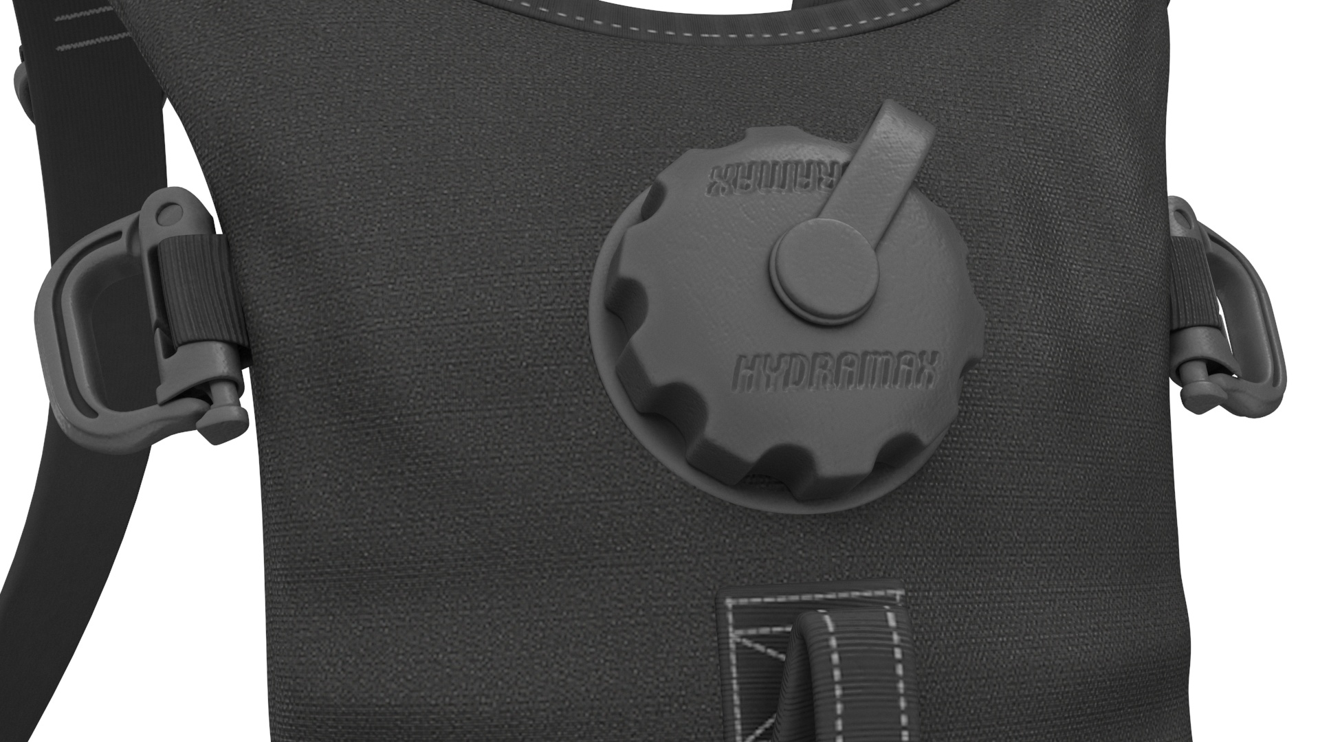 3D Hydration Backpack Carrier Black Worn Position