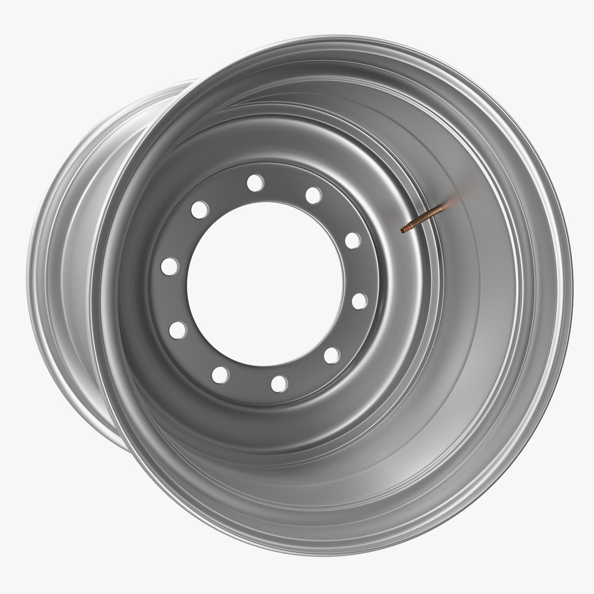 Steel Rim 3D Model, view 3