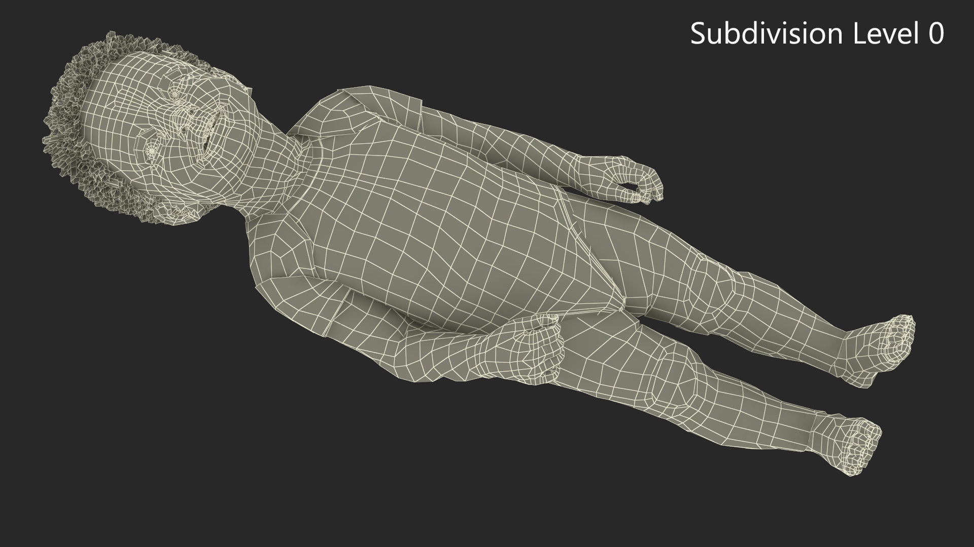 3D Black Toddler Boy in Bodysuit Standing model