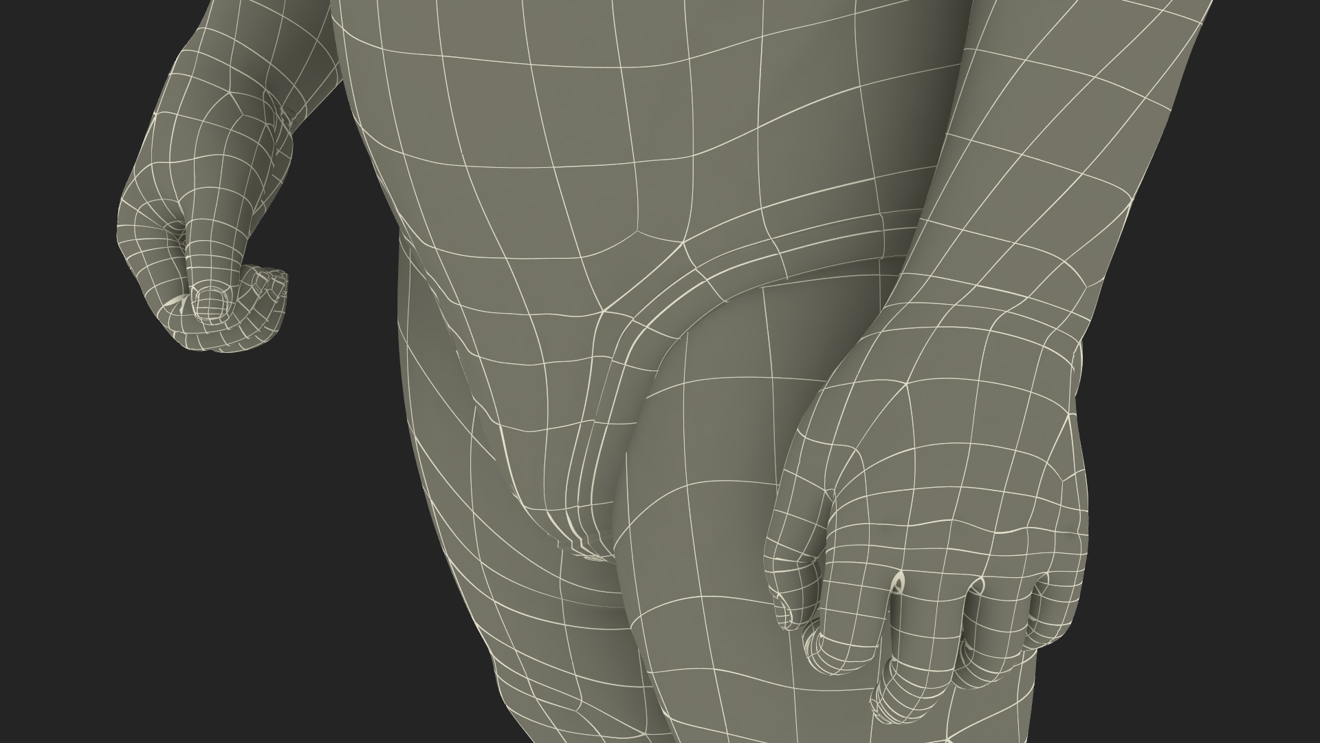 3D Black Toddler Boy in Bodysuit Standing model