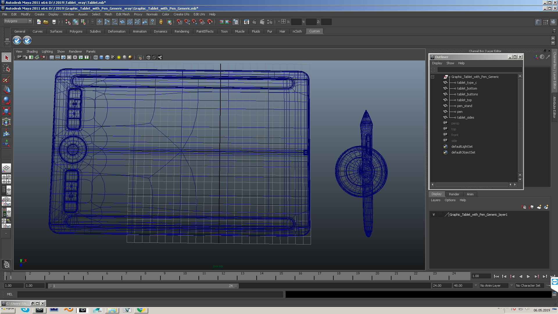 3D Graphic Tablet with Pen Generic