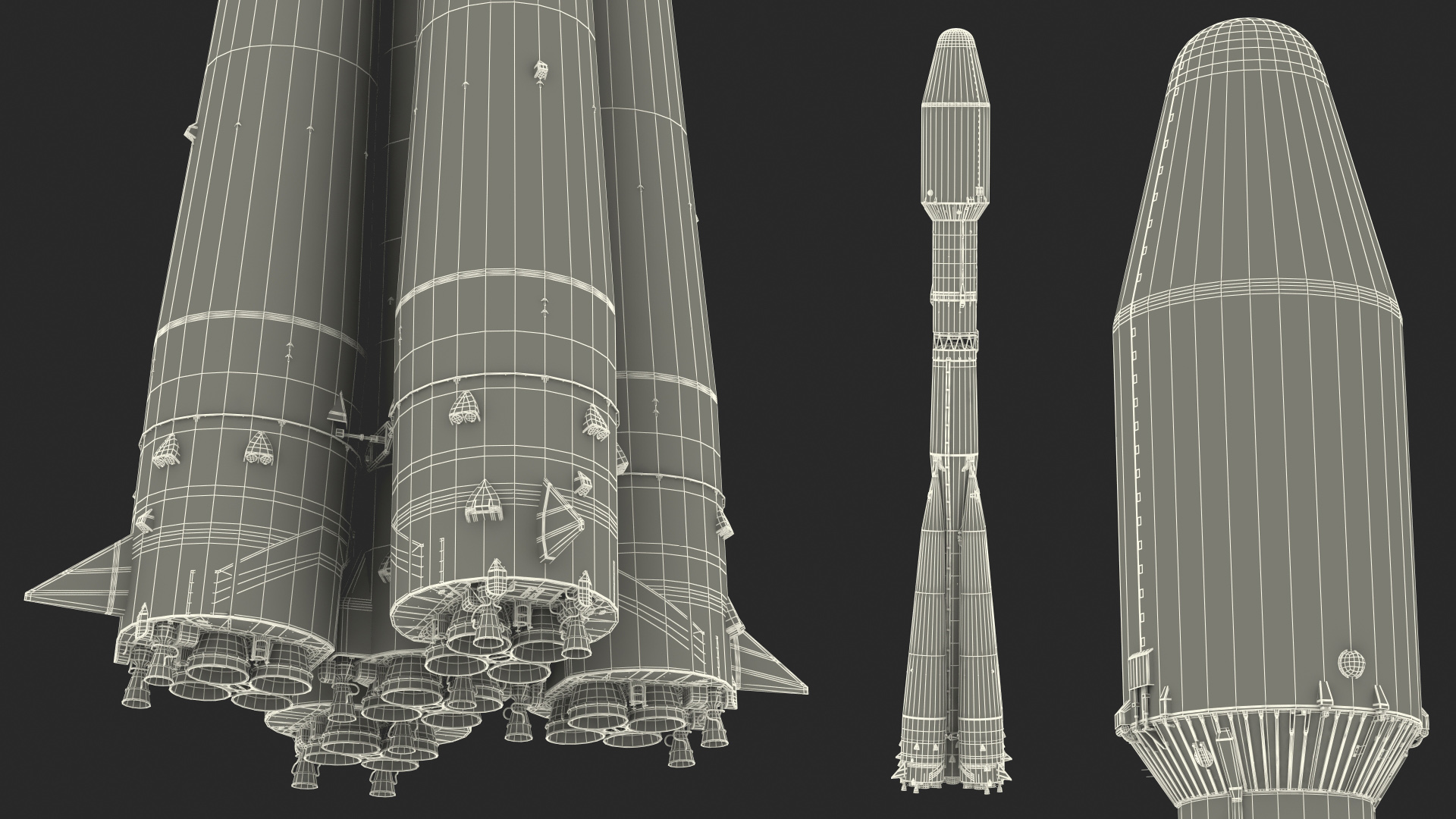 3D model Soyuz 2 Orbital Launch Vehicle