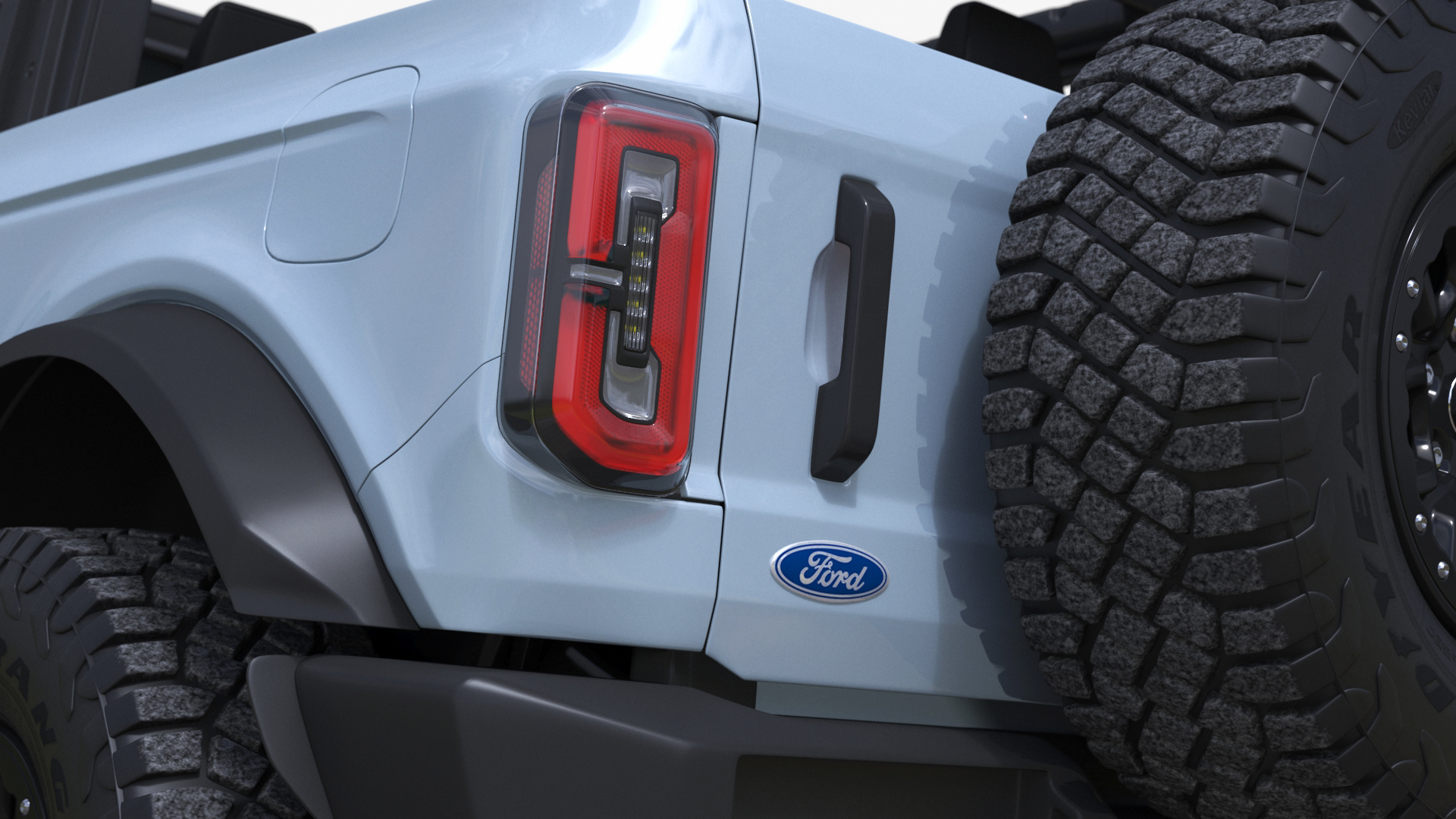 3D 4X4 Ford Bronco Two Door Cactus Gray