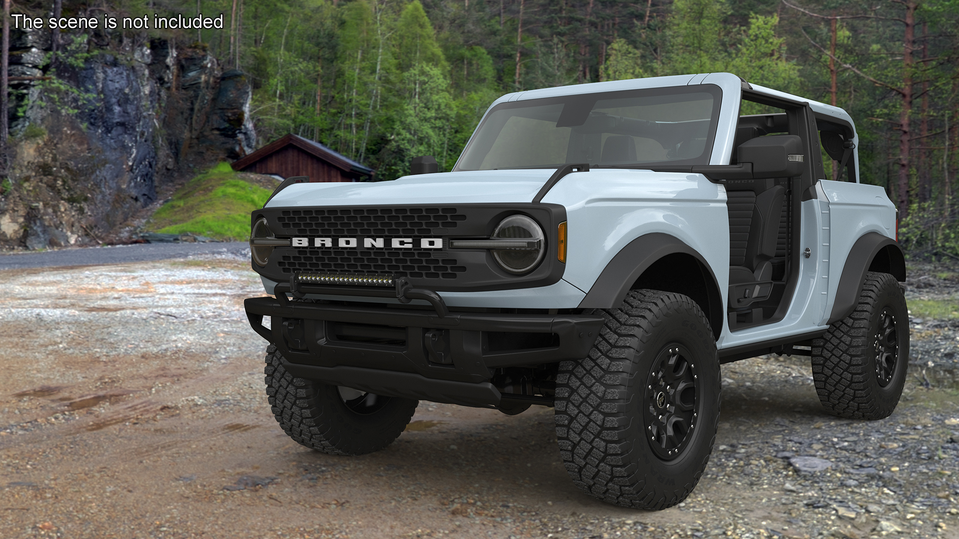 3D 4X4 Ford Bronco Two Door Cactus Gray