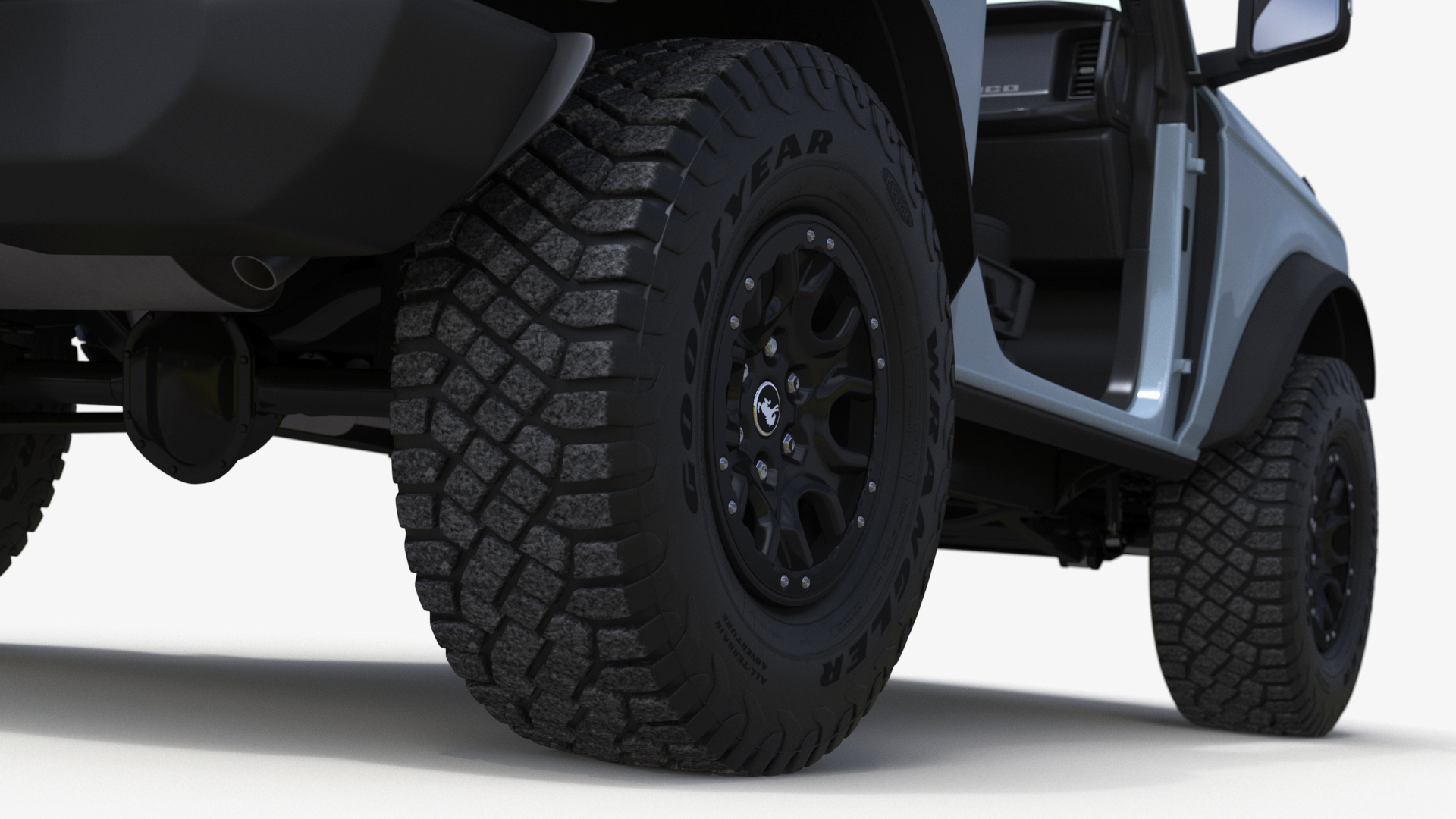 3D 4X4 Ford Bronco Two Door Cactus Gray