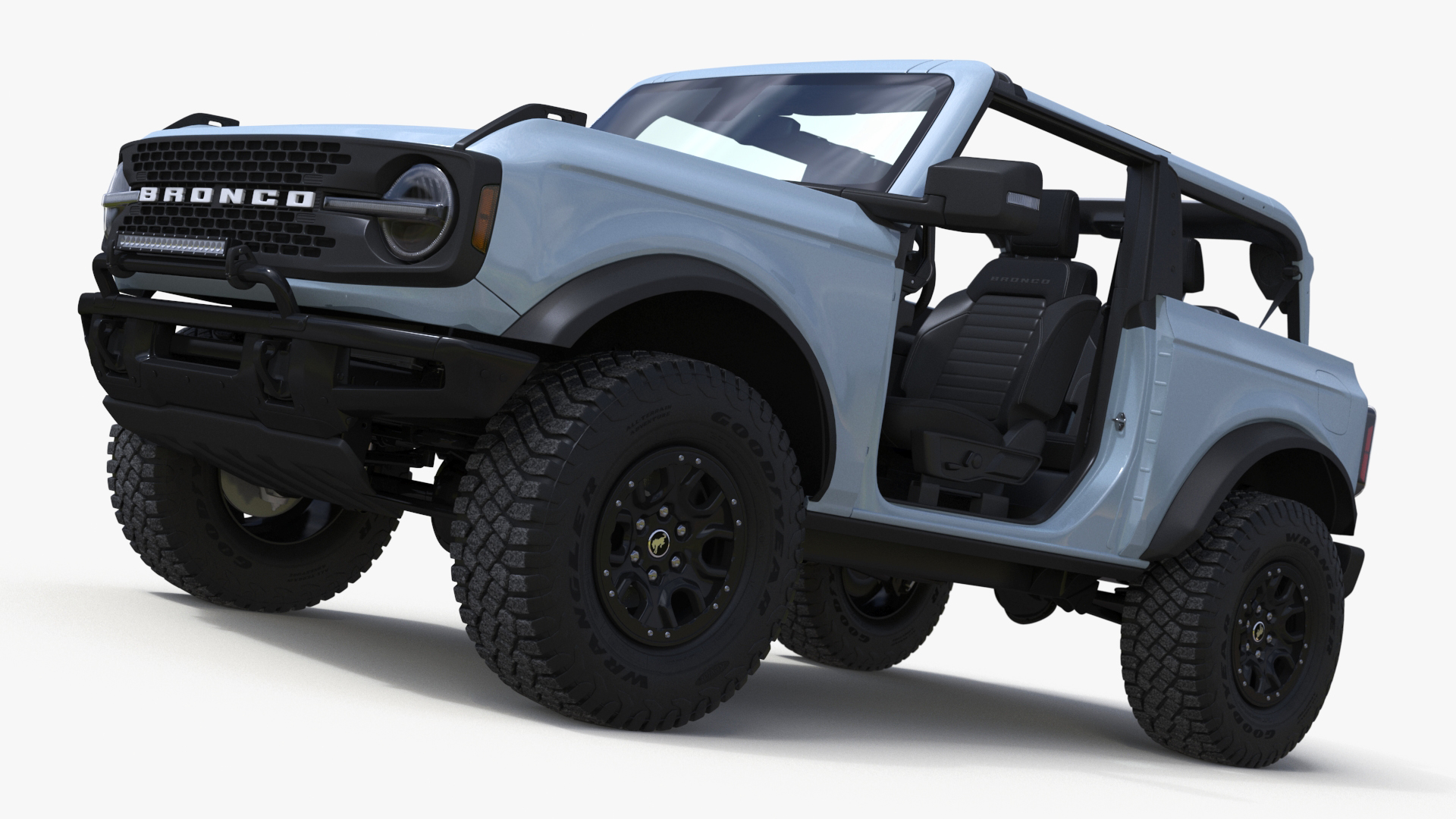 3D 4X4 Ford Bronco Two Door Cactus Gray