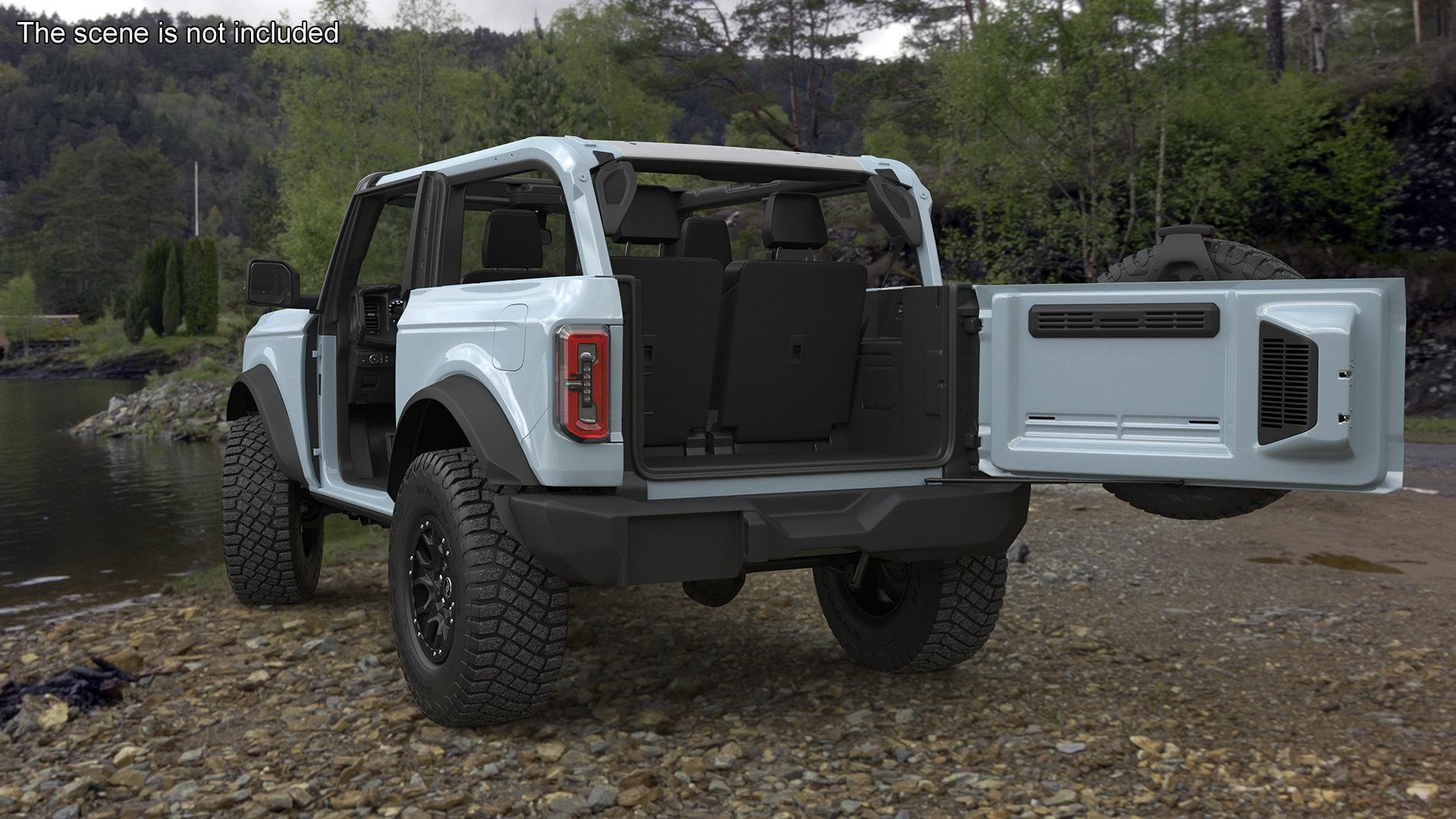 3D 4X4 Ford Bronco Two Door Cactus Gray