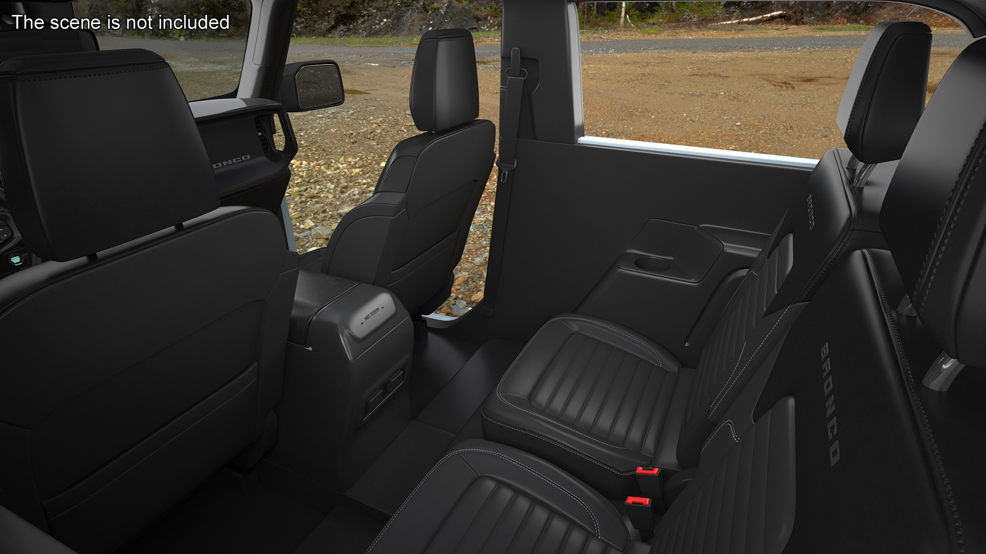 3D 4X4 Ford Bronco Two Door Cactus Gray