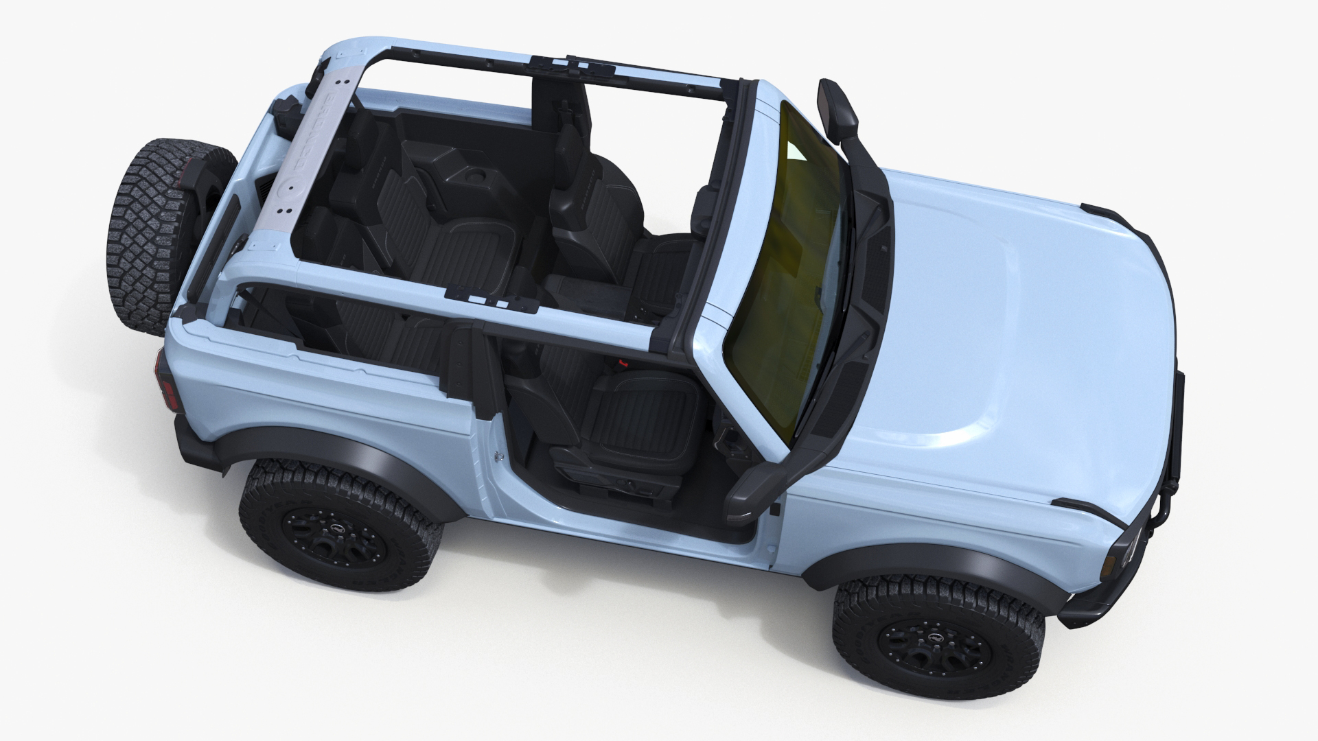3D 4X4 Ford Bronco Two Door Cactus Gray