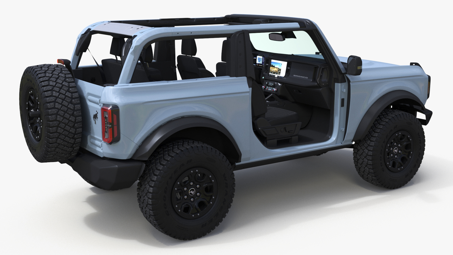 3D 4X4 Ford Bronco Two Door Cactus Gray