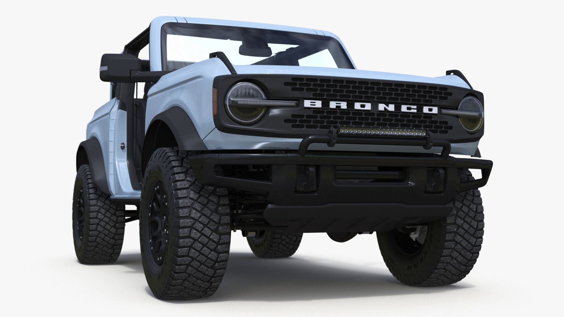 3D 4X4 Ford Bronco Two Door Cactus Gray