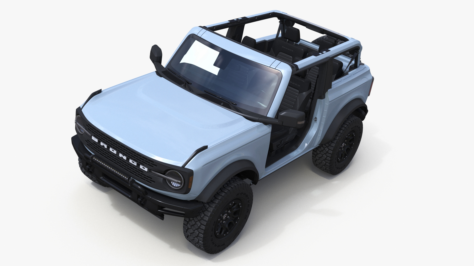3D 4X4 Ford Bronco Two Door Cactus Gray