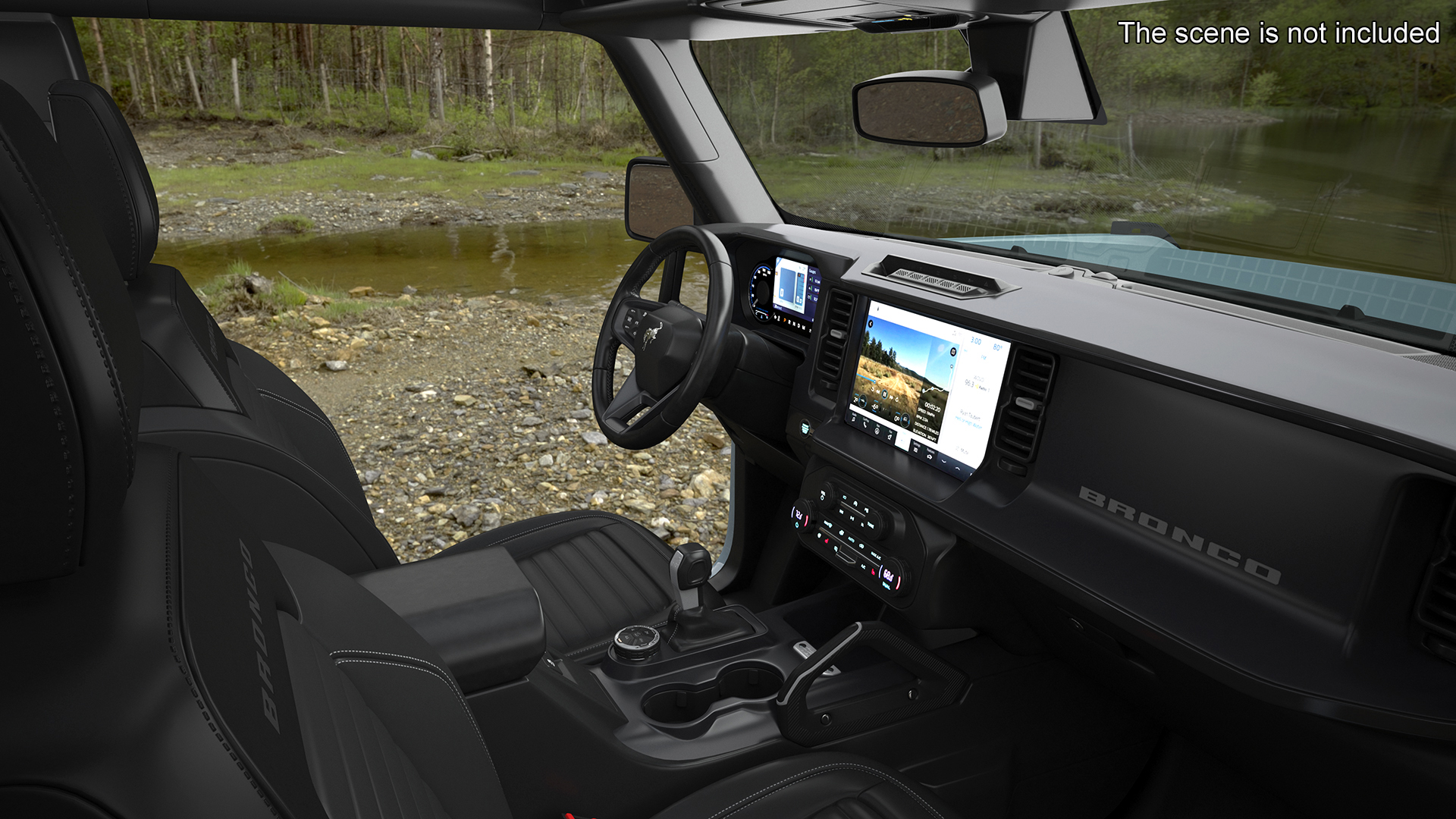 3D 4X4 Ford Bronco Two Door Cactus Gray