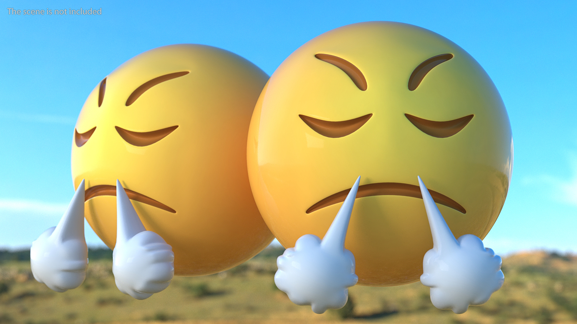 Very Mad Emoji 3D model