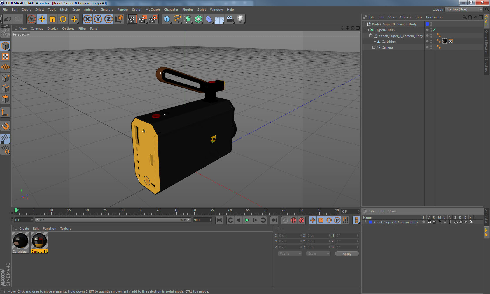 3D model Kodak Super 8 Camera Body