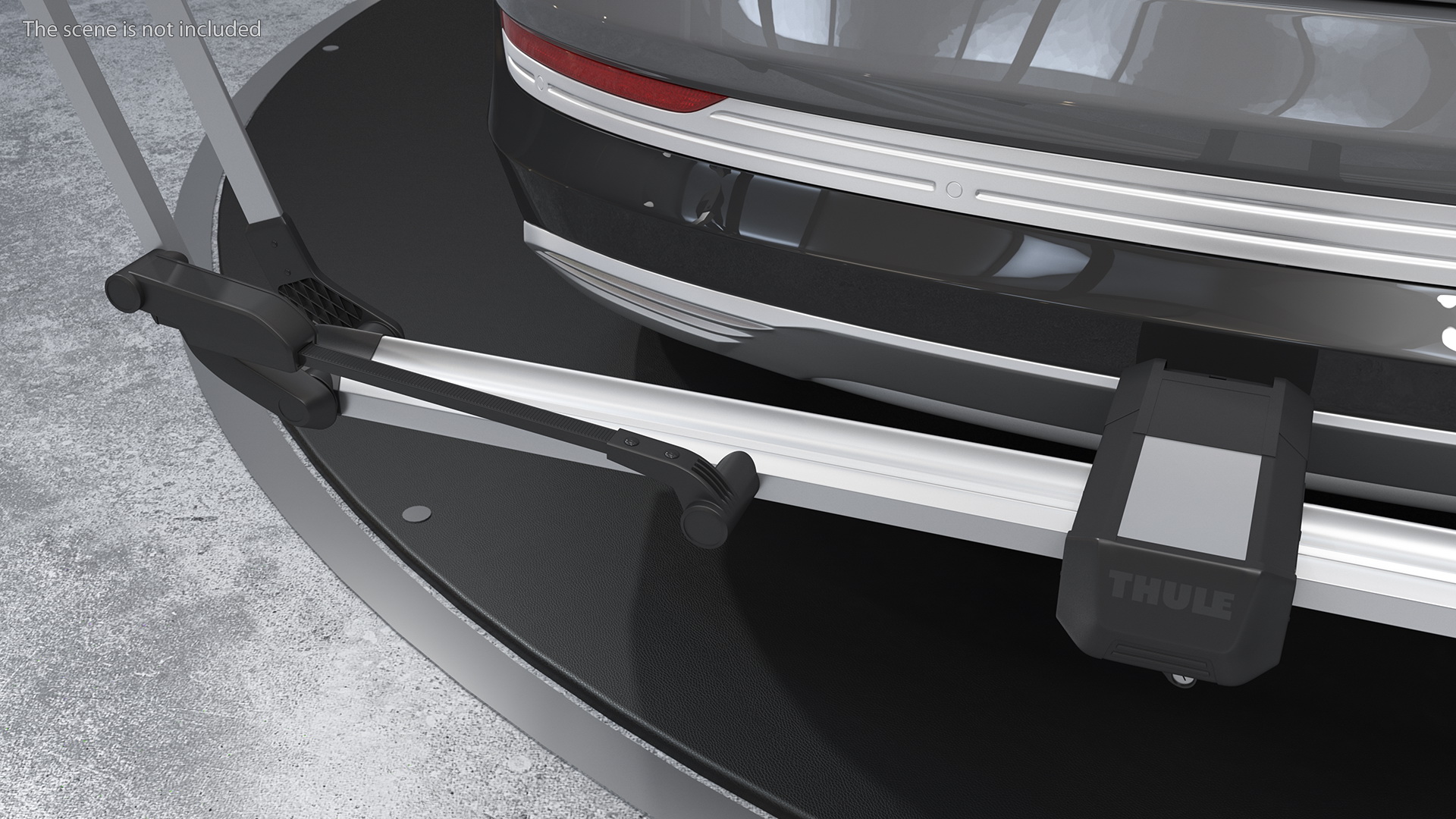 3D model Thule Helium Aluminum Platform Bike Rack Open