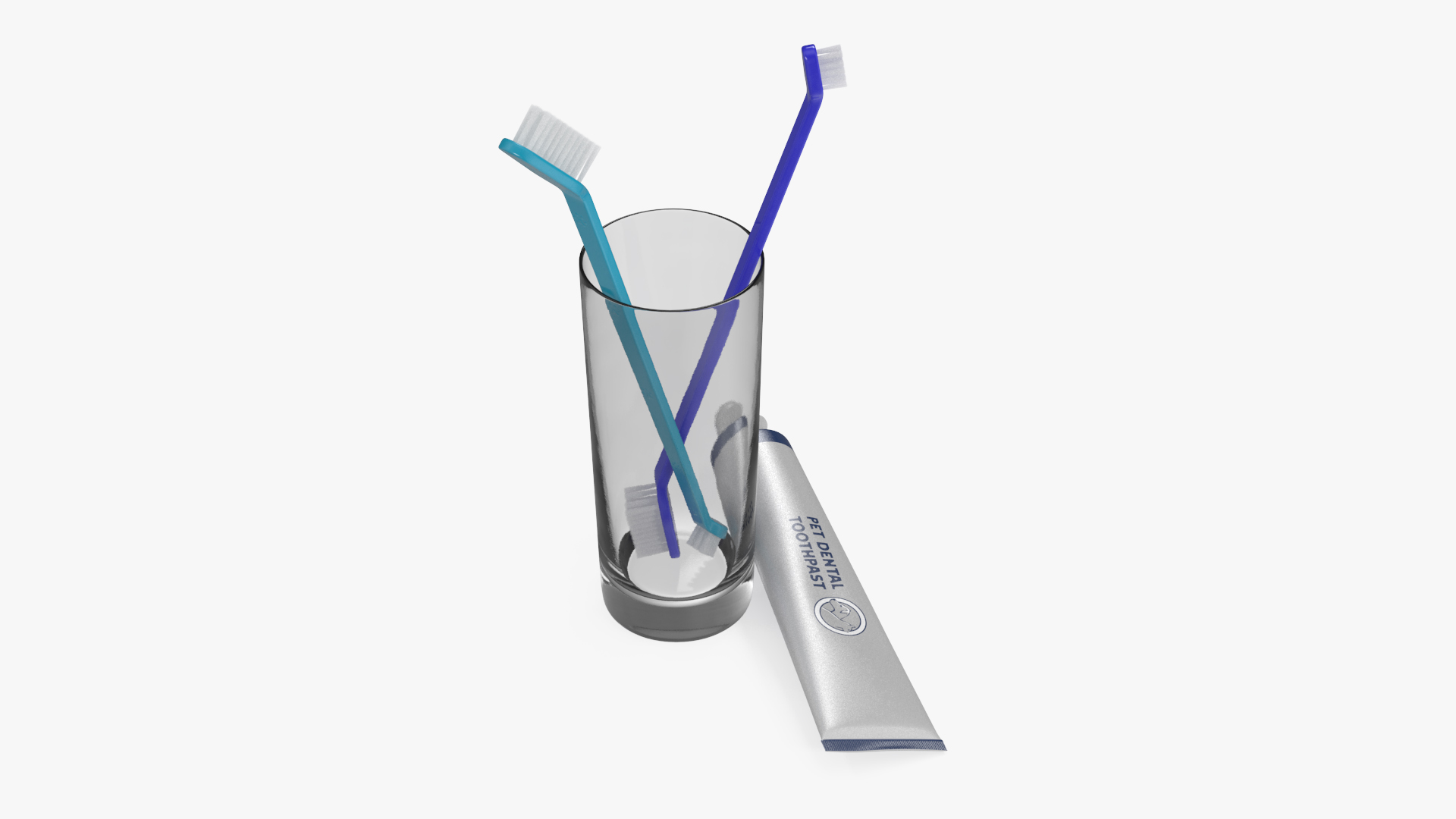 3D Pet Dental Cleaning Supplies model