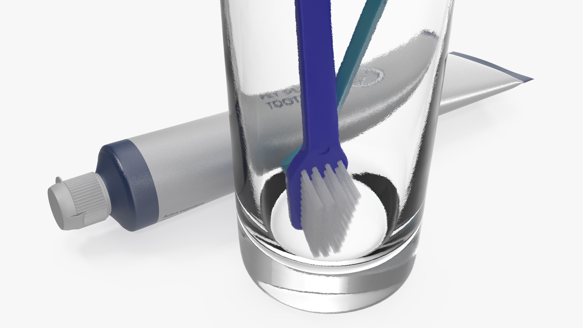 3D Pet Dental Cleaning Supplies model
