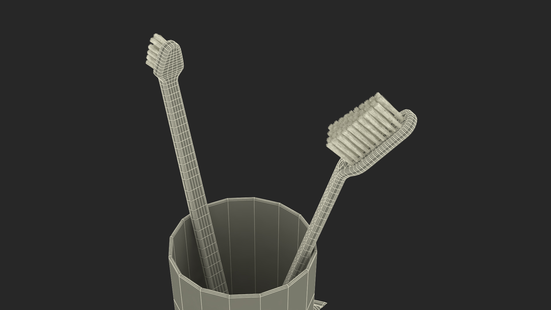 3D Pet Dental Cleaning Supplies model