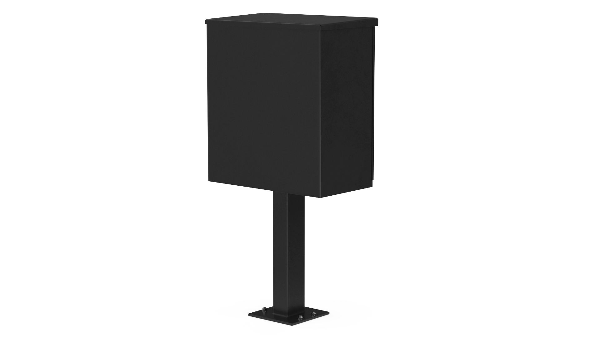3D model Black Twelve Door Parcel Cluster Mailbox