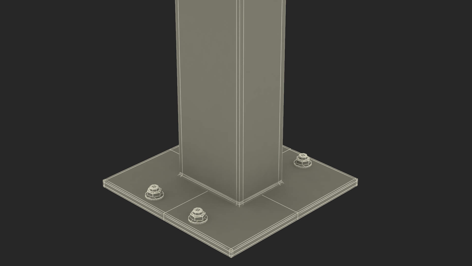 3D model Black Twelve Door Parcel Cluster Mailbox