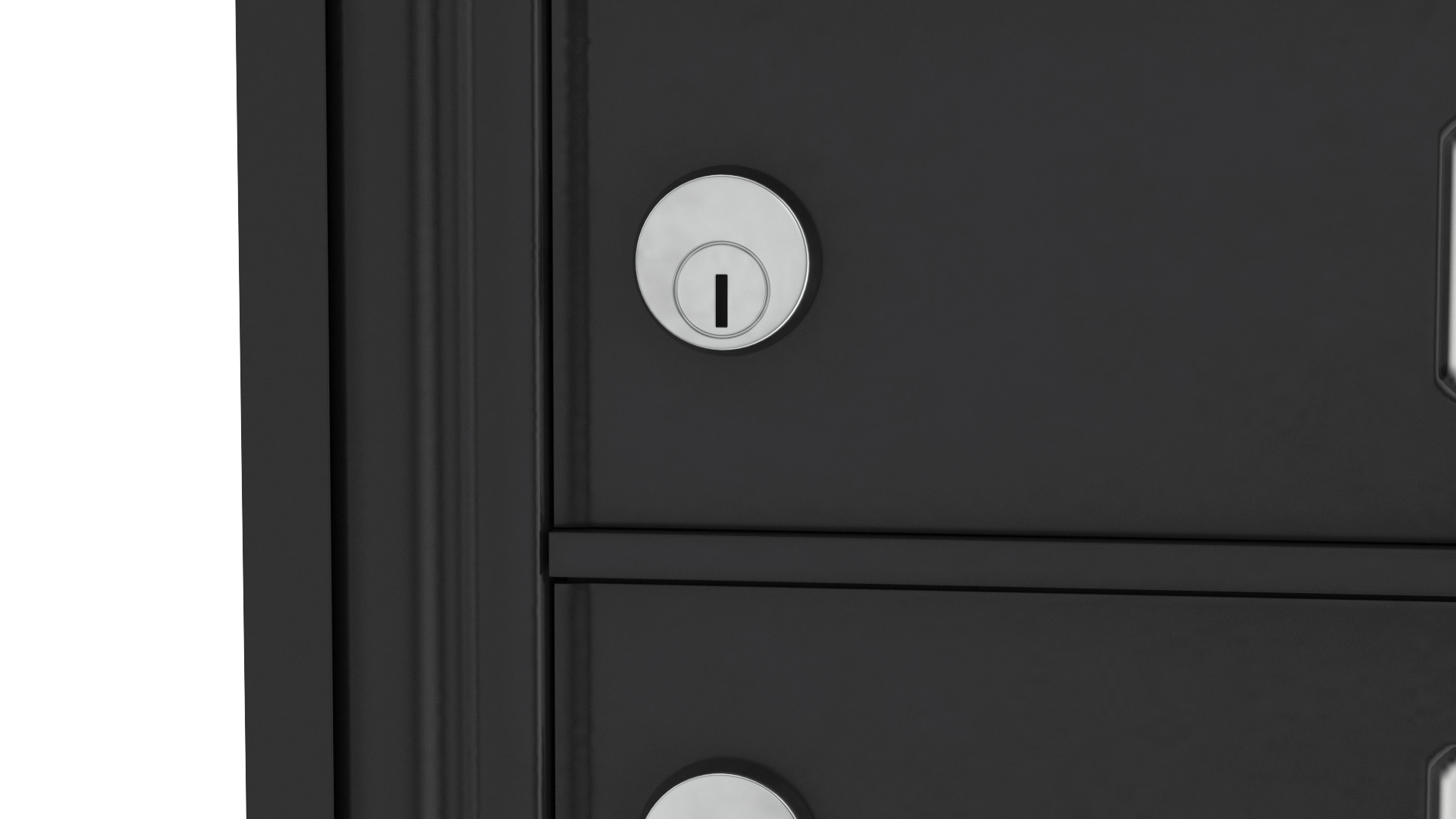 3D model Black Twelve Door Parcel Cluster Mailbox