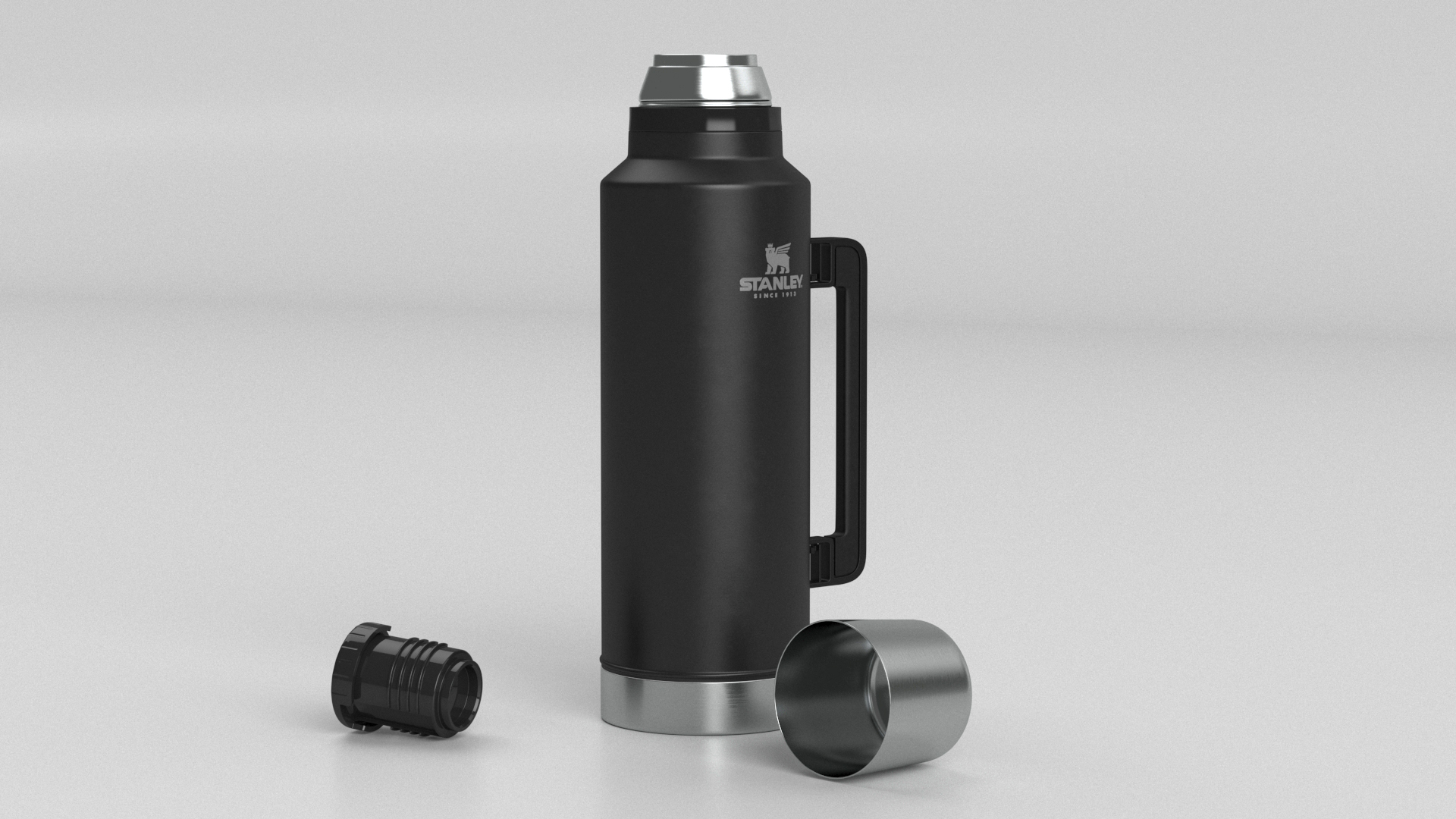3D Stanley Classic Legendary Bottle Black model