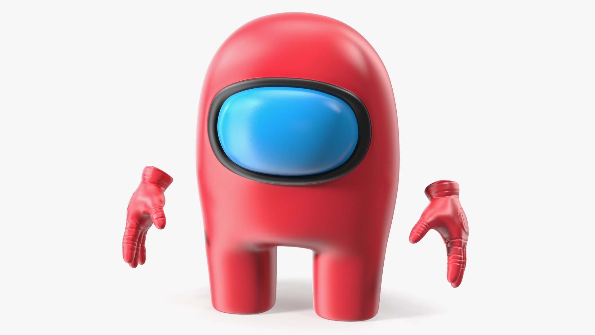3D Among Us Character Red Rigged for Modo model