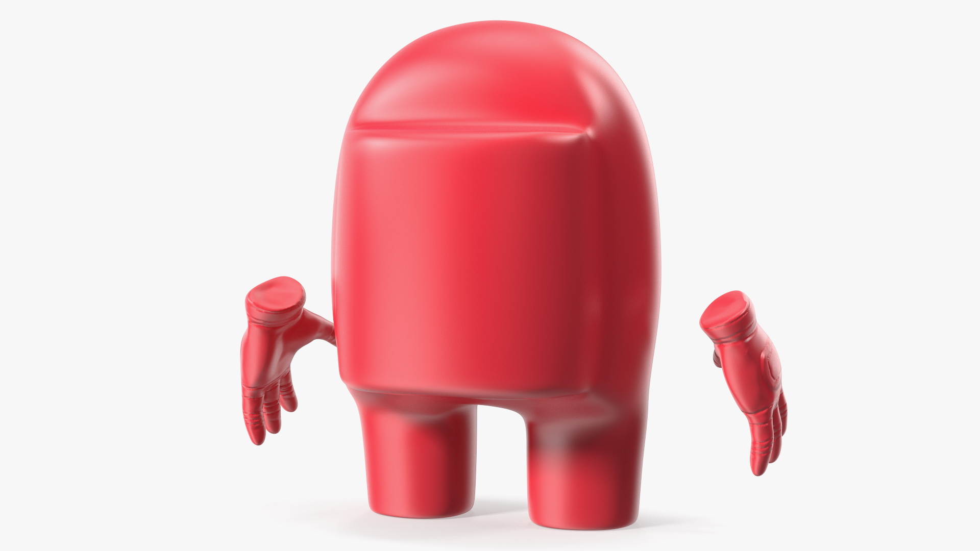 3D Among Us Character Red Rigged for Modo model