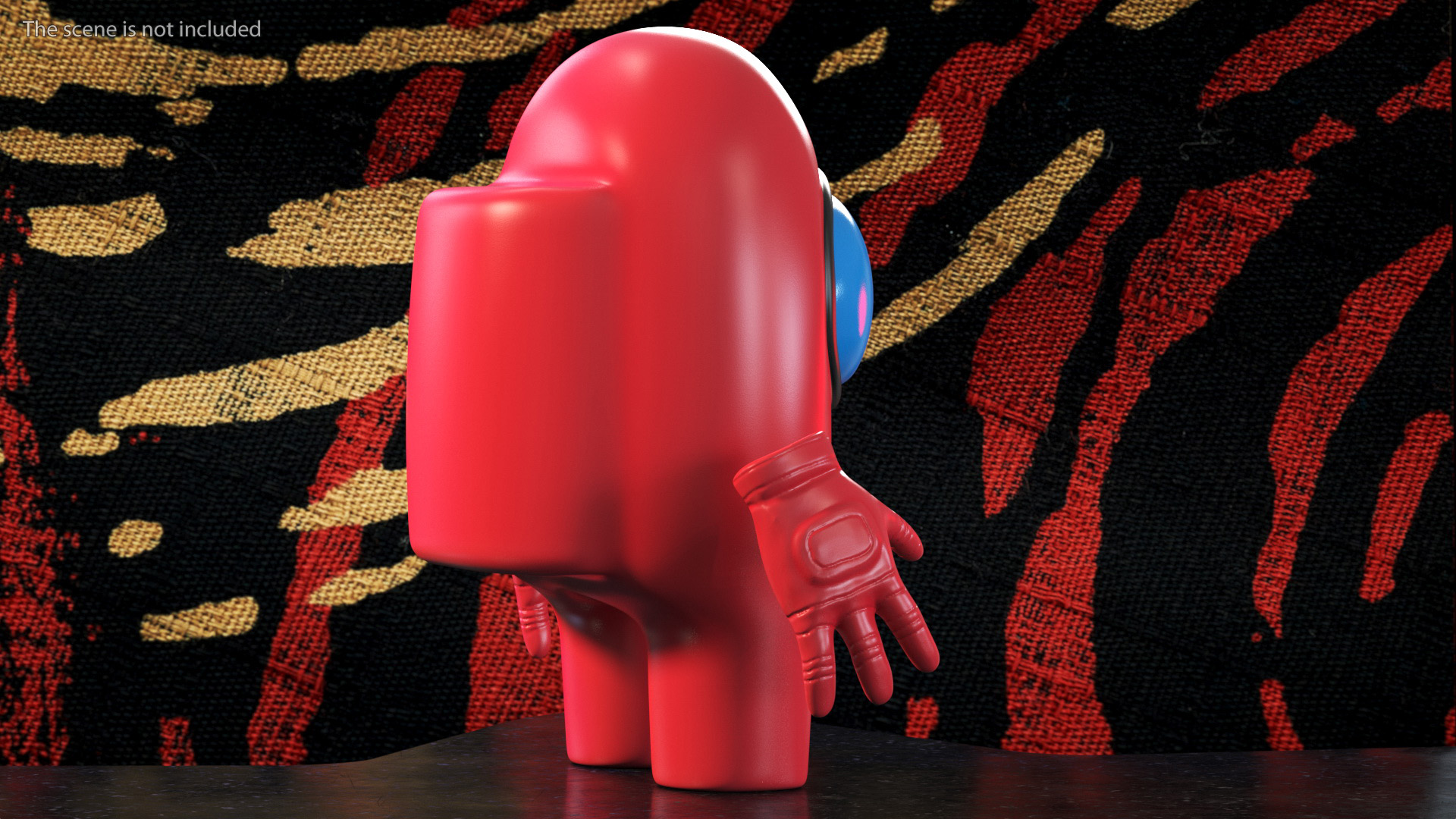 3D Among Us Character Red Rigged for Modo model