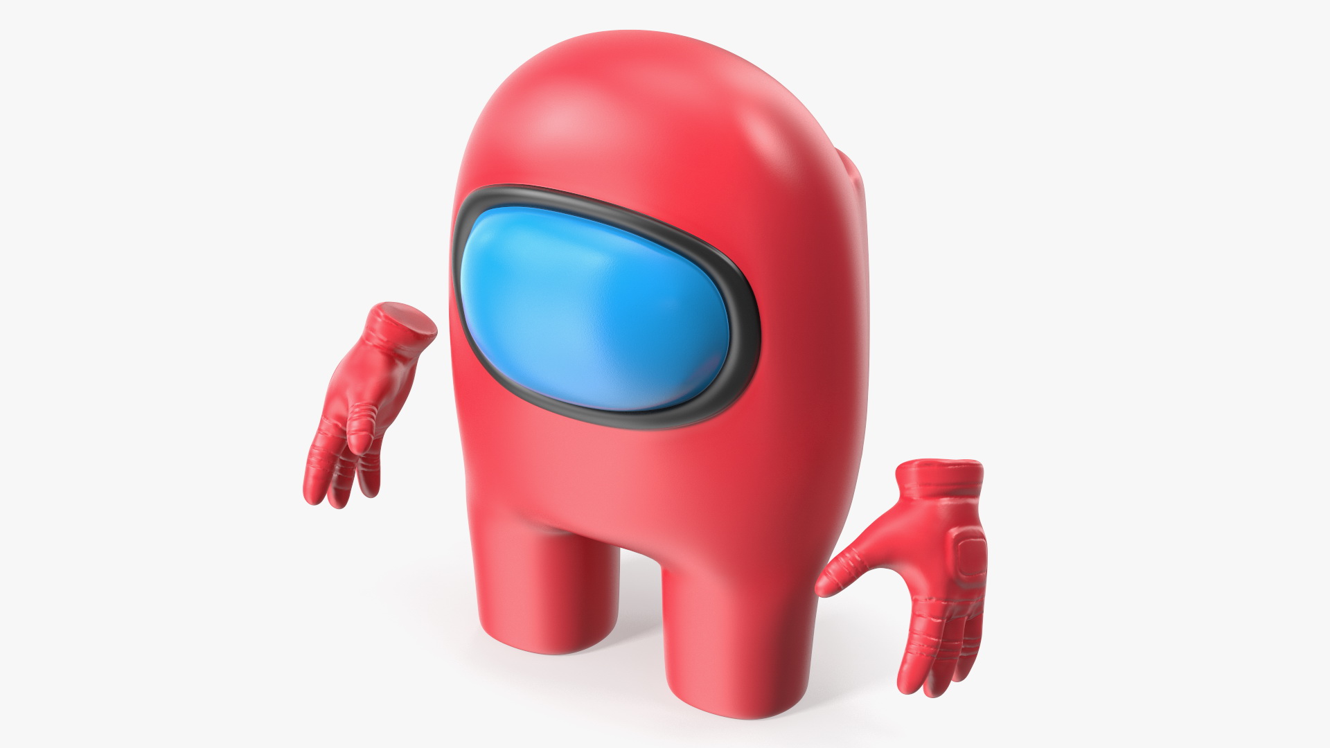 3D Among Us Character Red Rigged for Modo model