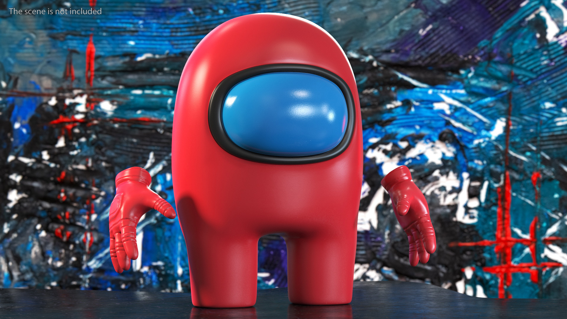 3D Among Us Character Red Rigged for Modo model