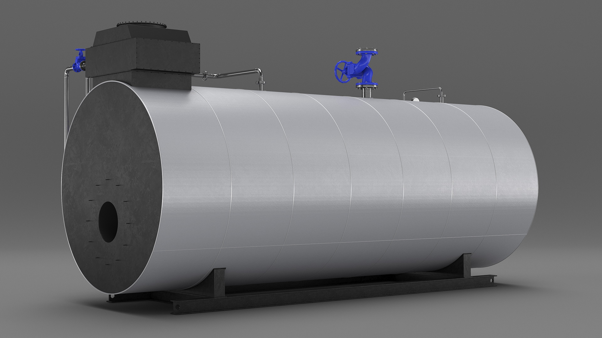 3D Industrial Horizontal Boiler model